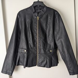 Black Faux Leather Jacket